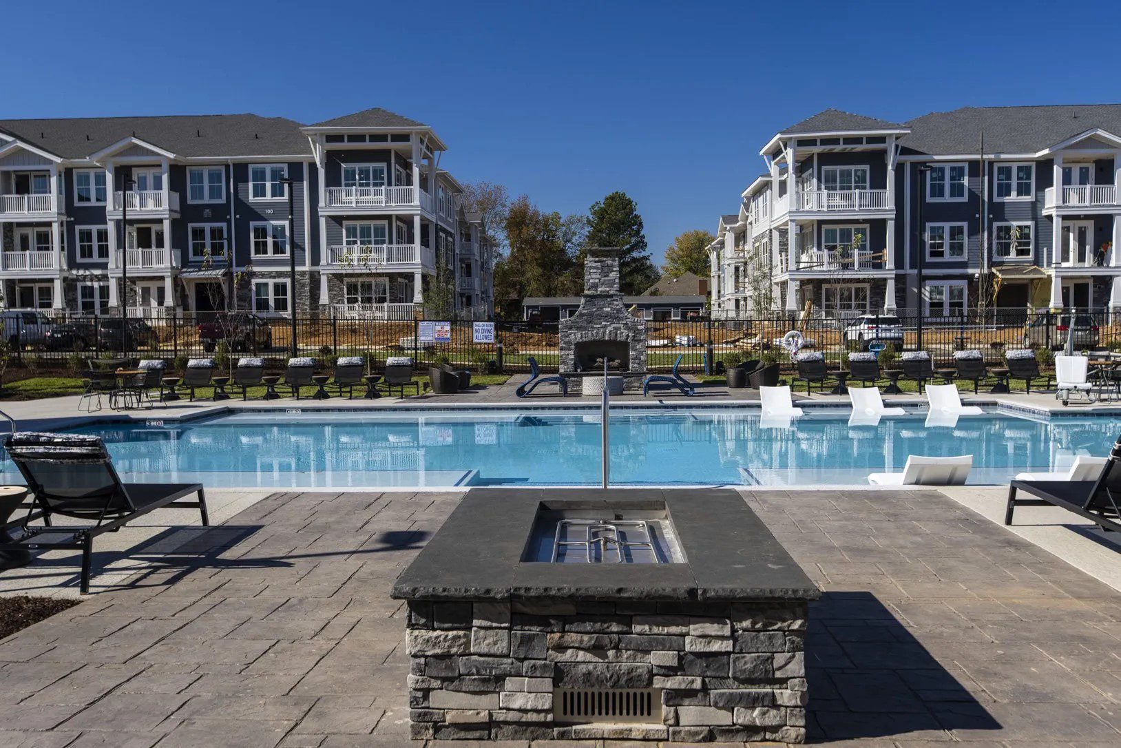 Firepit and fireplace