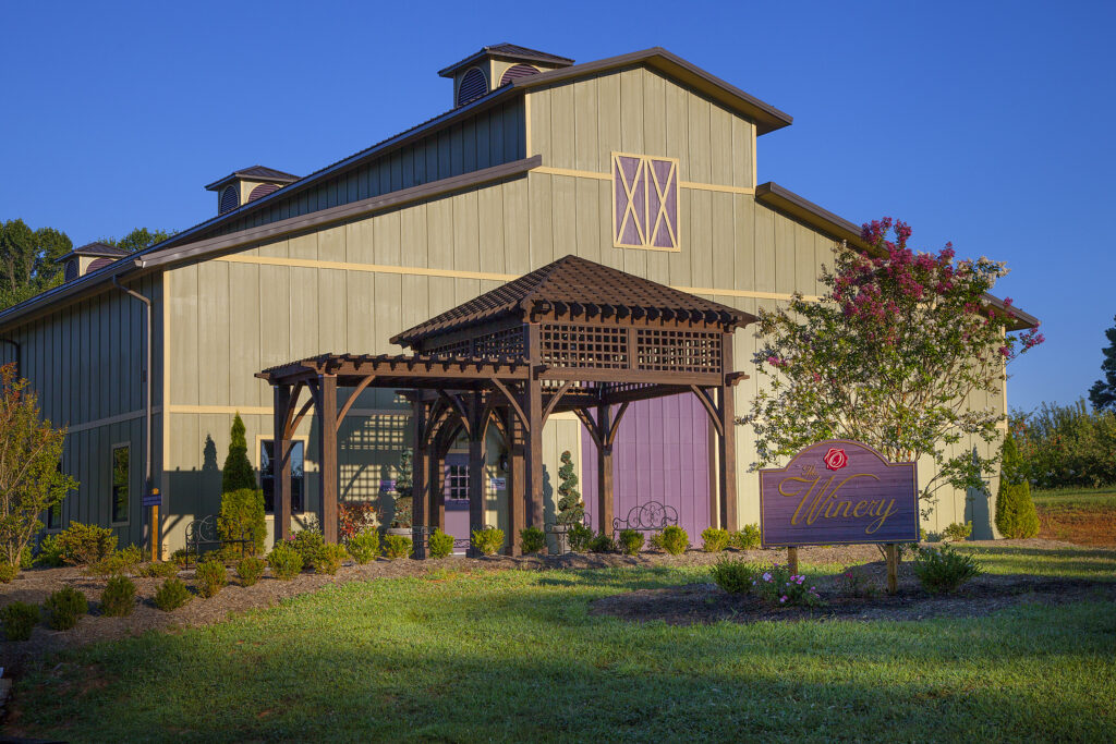 pergola built by my outdoor rooms at the winery in NC